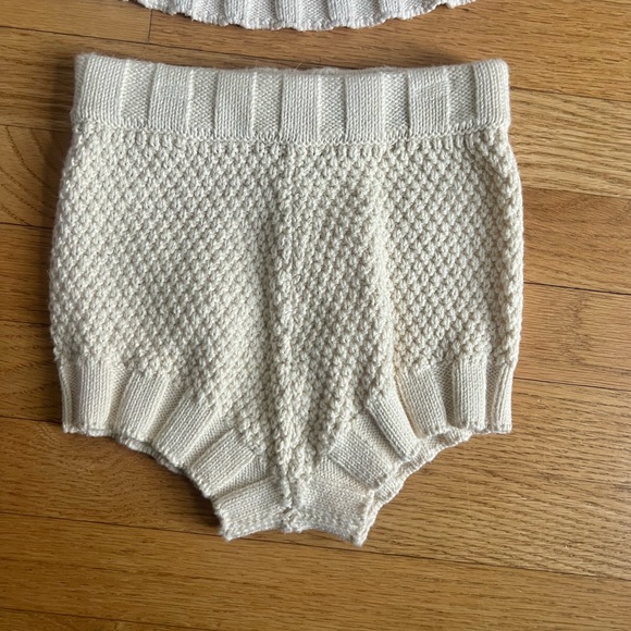 Banana Republic Baby Cable Knit Sweater & Bloomer Set- Cream, 18-24m- NWOT - Picture 2 of 9